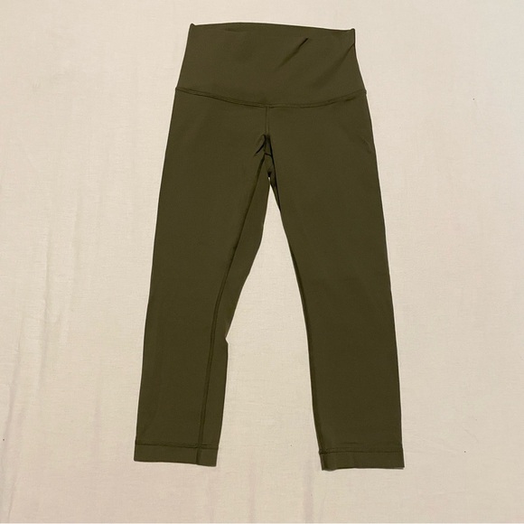Lululemon Womens Green Crop Pant Leggings Missing Size - Picture 13 of 15